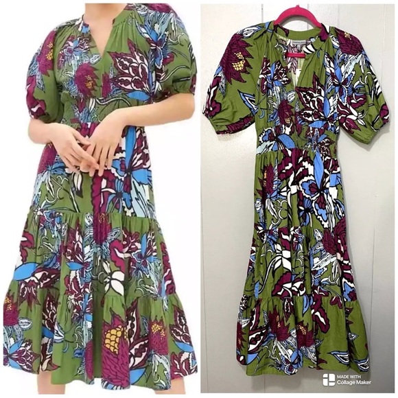 ANTHROPOLOGIE | Conditions Apply
Floral Puff-sleeved Maxi Dress - Picture 3 of 11